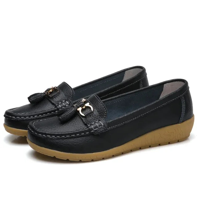 1 ACHETÉ = 1 OFFERT: ORTHOMOC™ • Mocassins Orthopédiques en Cuir pour Femme