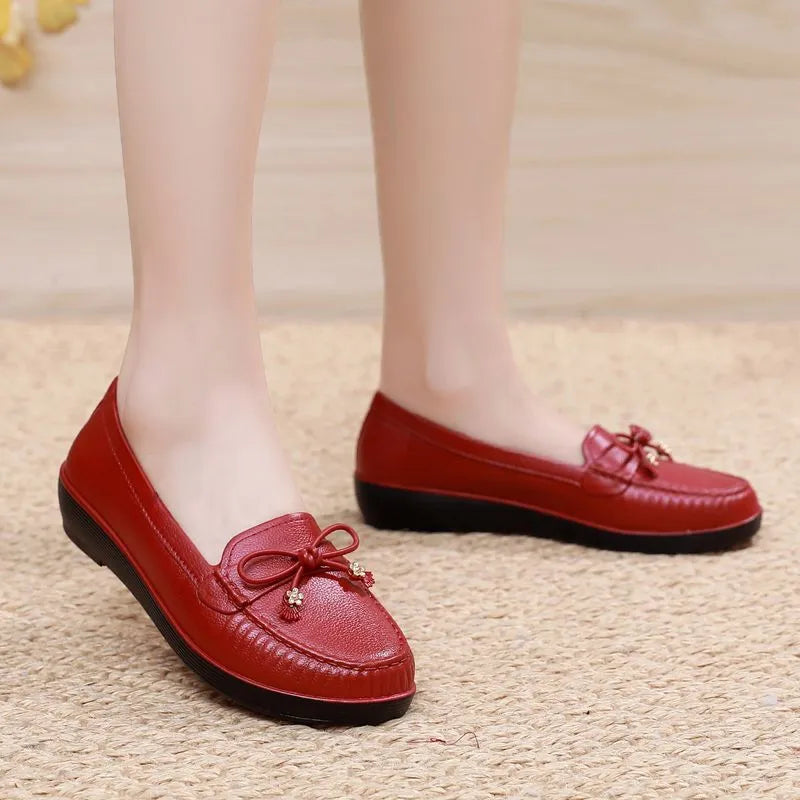 ErgoMoc™ • Mocassins Orthopédiques en Cuir pour Femme