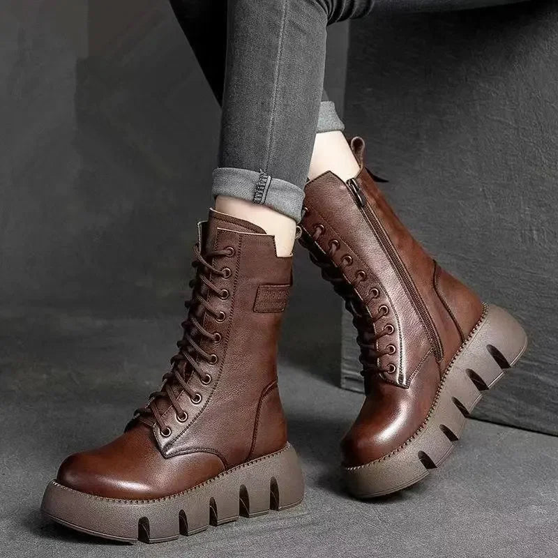 Modeline | Bottes en Cuir Ultra Confortables & Chaudes