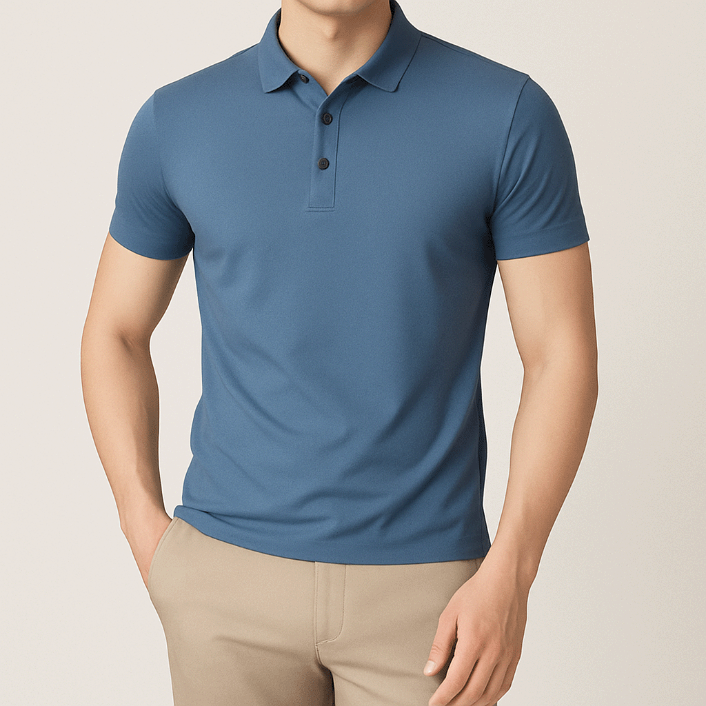 Polo en soie glacée | MODELINE